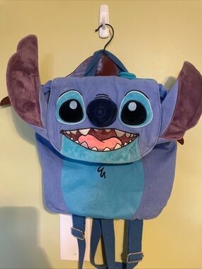 Disney Stitch Plush and canvas mini Backpack – Blue & Teal